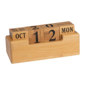 Calendar perpetuu din bambus — Beige