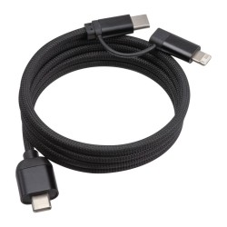 Cablu magnetic de încărcare, aluminiu reciclat — Negru