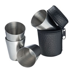 Set păhărele mici, 4 x 30 ml — Negru