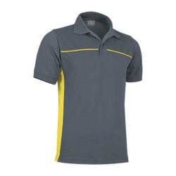 Poloshirt Thunder — Cement Grey-Lemon Yellow