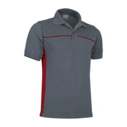 Poloshirt Thunder — Cement Grey-Lotto Red