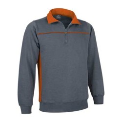 Sweatshirt Thunder — Cement Grey-Party Orange
